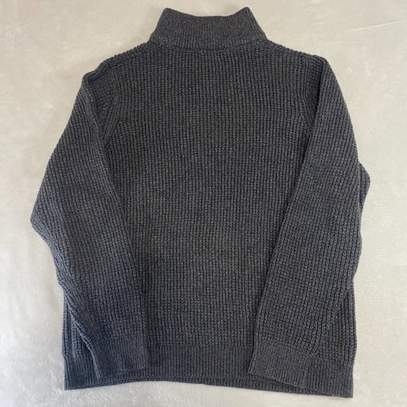 LL Bean Sweater Mens XL Tall XLT Organic Cotton Waffle Knit 1/4 Zip Thick 508975 - Picture 6 of 9
